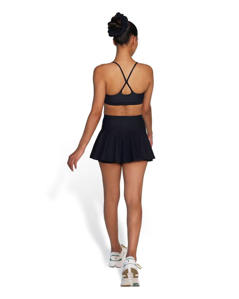 Amalfi Skort | Caviar Black