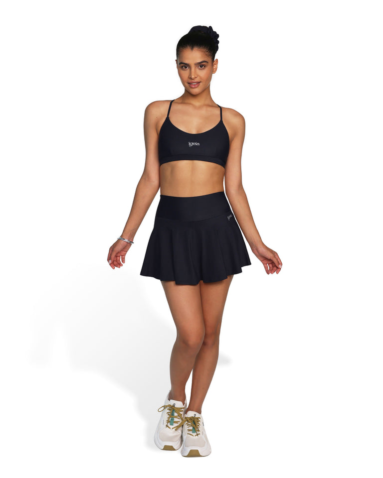 Amalfi Skort | Caviar Black