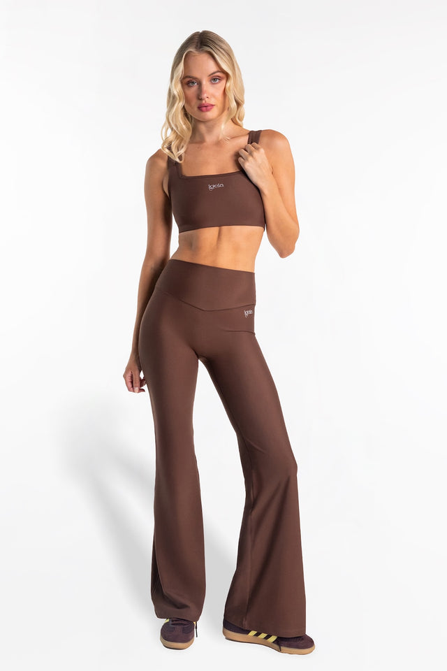 Square Neck Bra | Chocolate