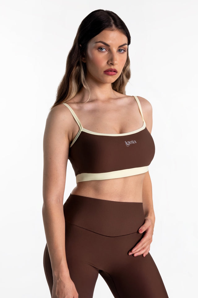 Contrast Bra | Chocolate