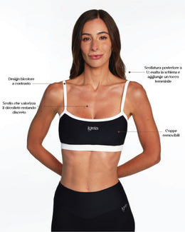 Contrast Bra | Caviar Black