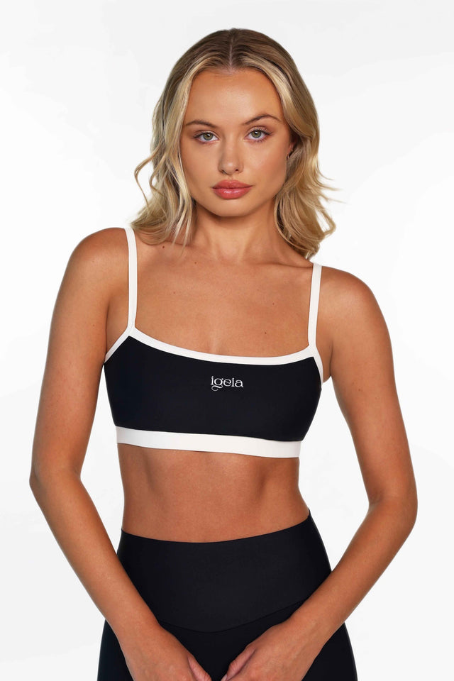 Contrast Bra | Caviar Black