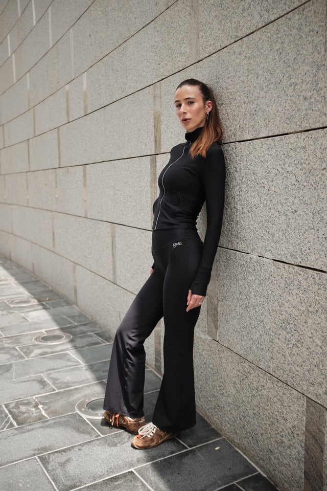 Classic Flares | Caviar Black
