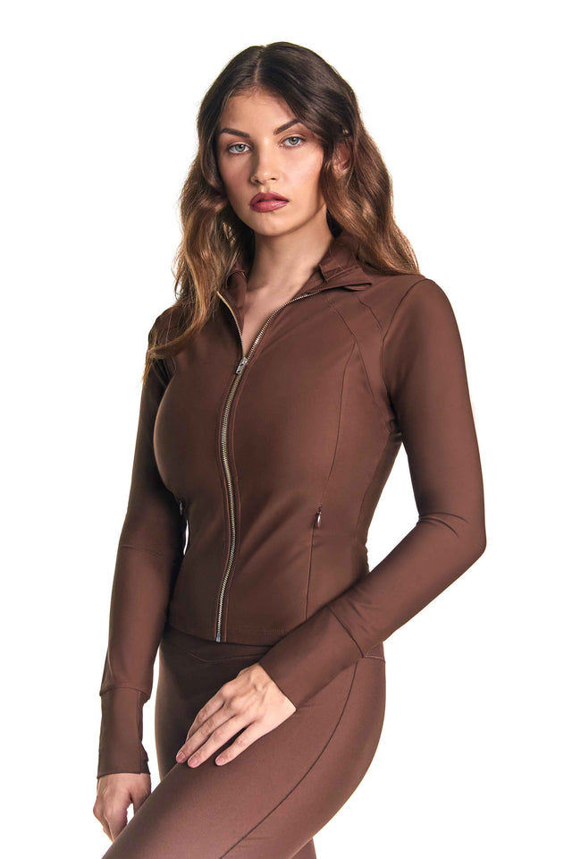 Sculpt Jacket | Chocolate