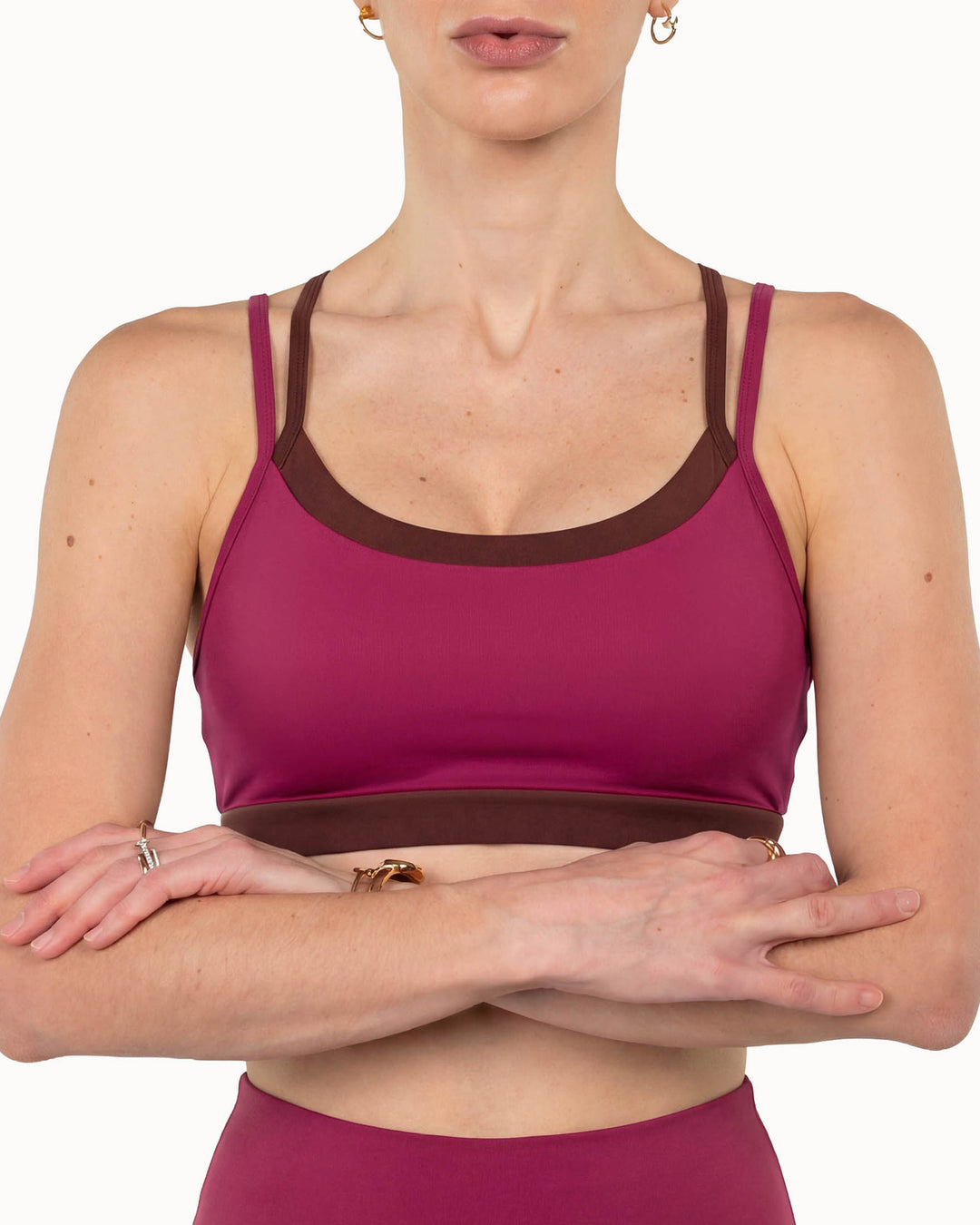 Support Bra | Chocolate + Cherry