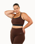 Support Bra Warm Luxe™ | Chocolate + Truffle Black