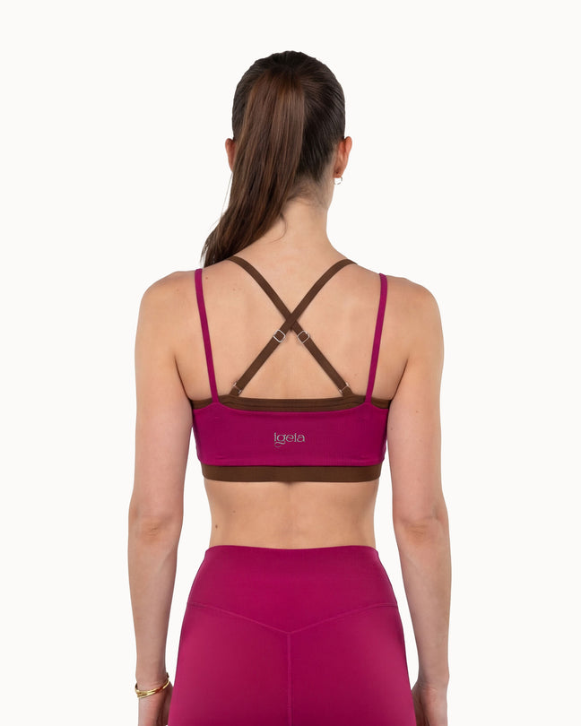 Support Bra | Chocolate + Cherry