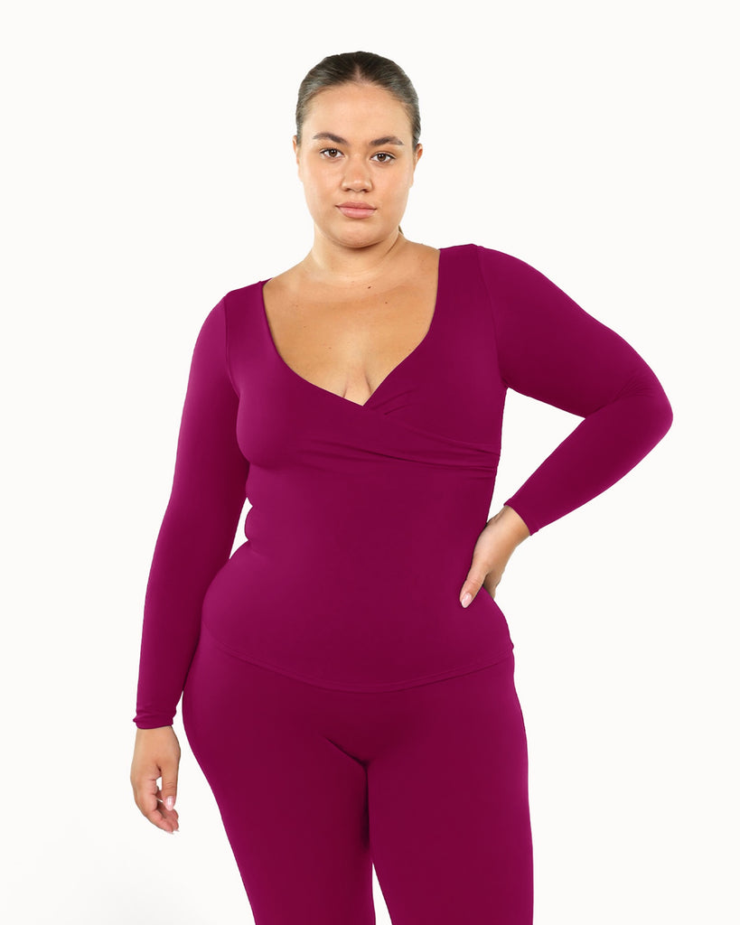 Heartwrap Top | Cherry