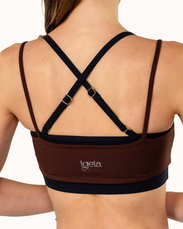 Support Bra Warm Luxe™ | Chocolate + Truffle Black