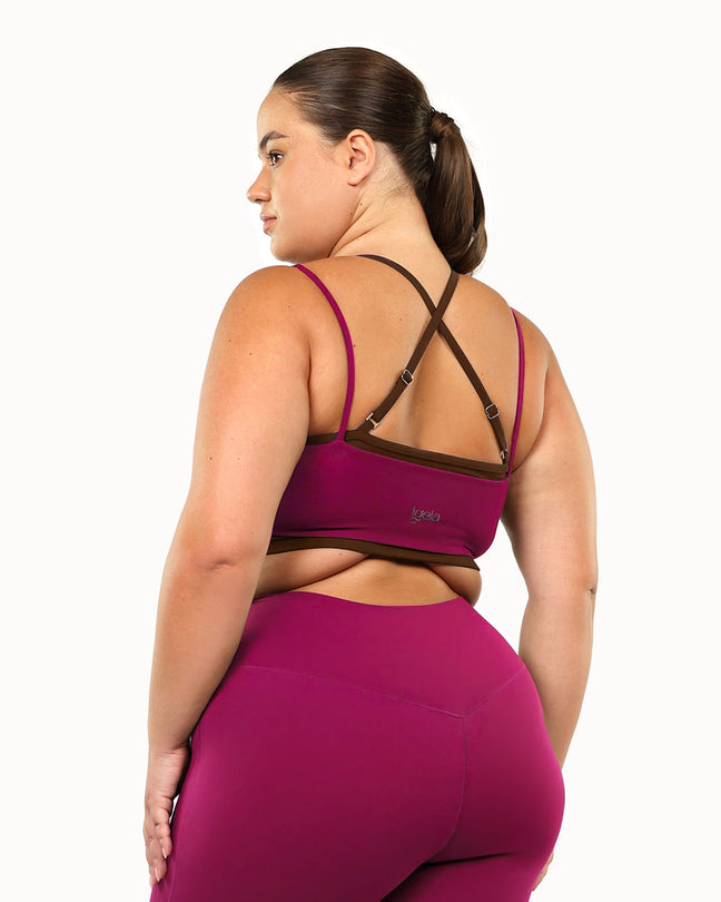 Support Bra | Chocolate + Cherry