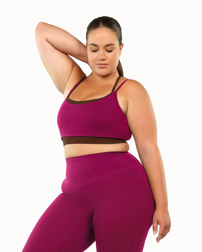 Support Bra | Chocolate + Cherry