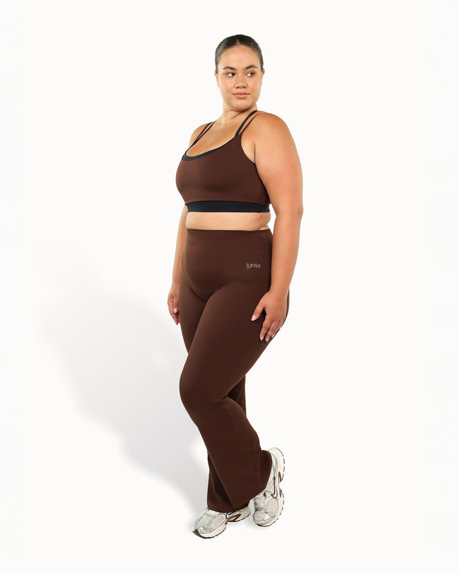 Support Bra Warm Luxe™ | Chocolate + Truffle Black