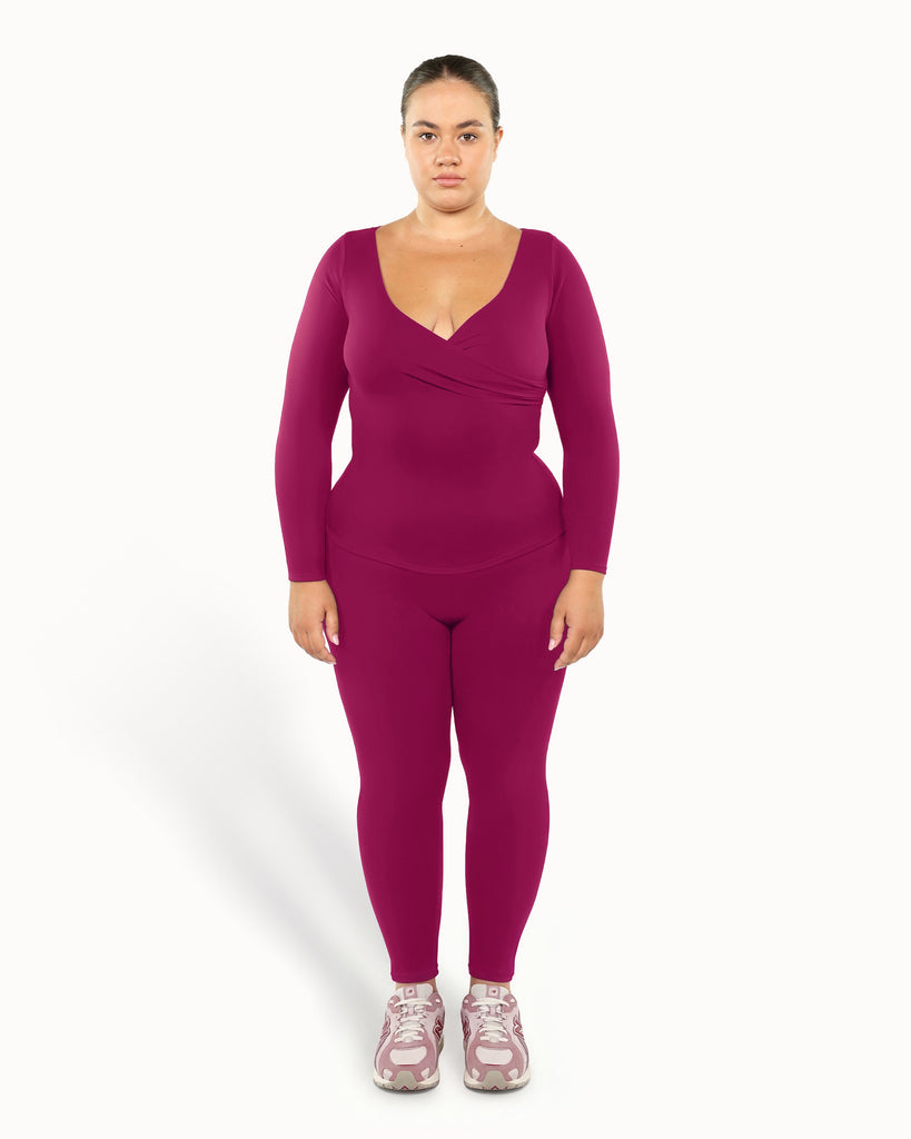 Heartwrap Top | Cherry