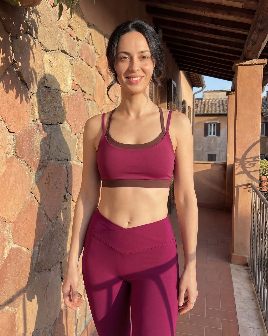 Support Bra | Chocolate + Cherry