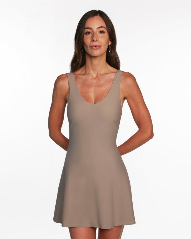 Capri Mini Dress Light Luxe™ | Iced Coffee