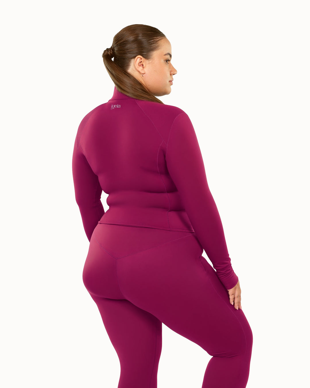 Long Sculpt Jacket | Cherry