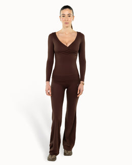 Heartwrap Top Warm Luxe™ | Chocolate