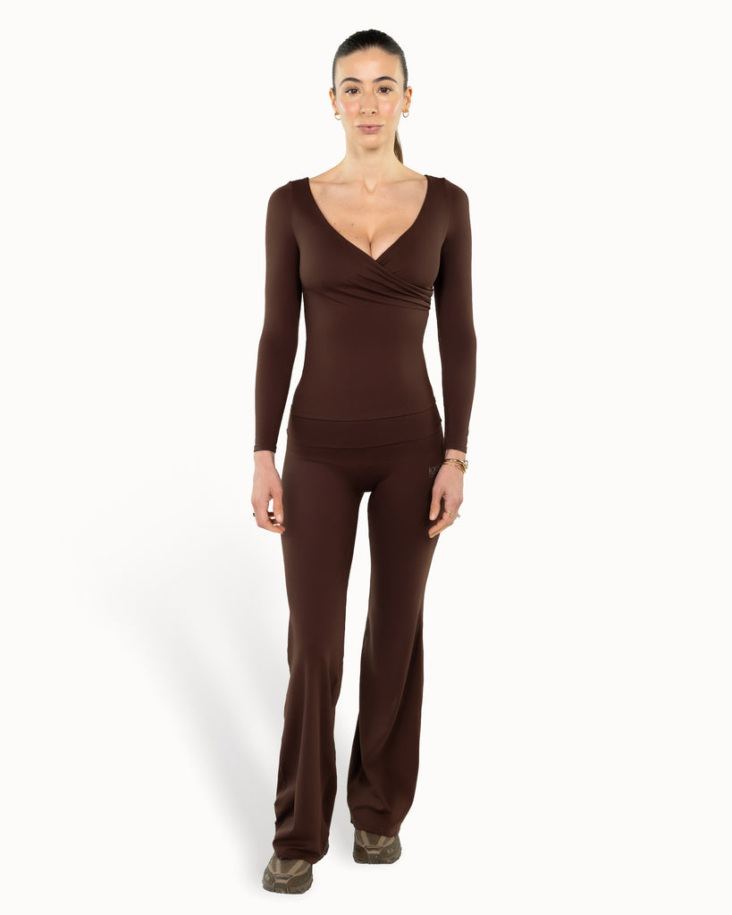 Heartwrap Top Warm Luxe™ | Chocolate