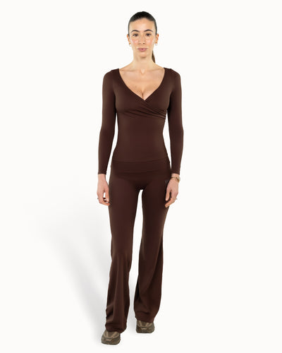 Heartwrap Top Warm Luxe™ | Chocolate image 1