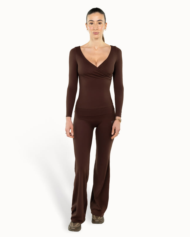 Heartwrap Top Warm Luxe™ | Chocolate