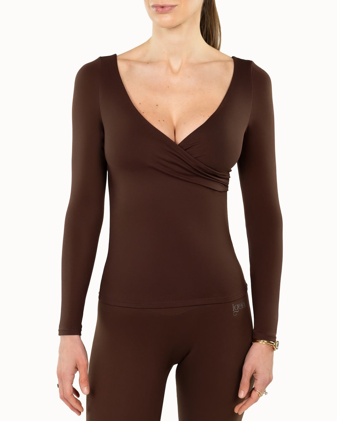 Heartwrap Top Warm Luxe™ | Chocolate