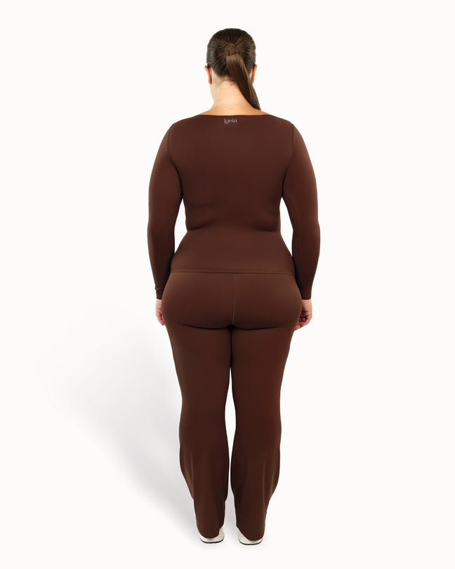 Heartwrap Top Warm Luxe™ | Chocolate