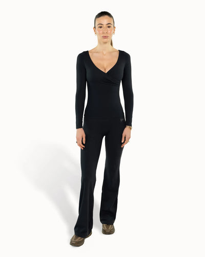 Heartwrap Top Warm Luxe™ | Truffle Black image 2