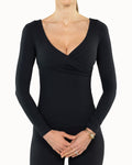 Heartwrap Top Warm Luxe™ | Truffle Black
