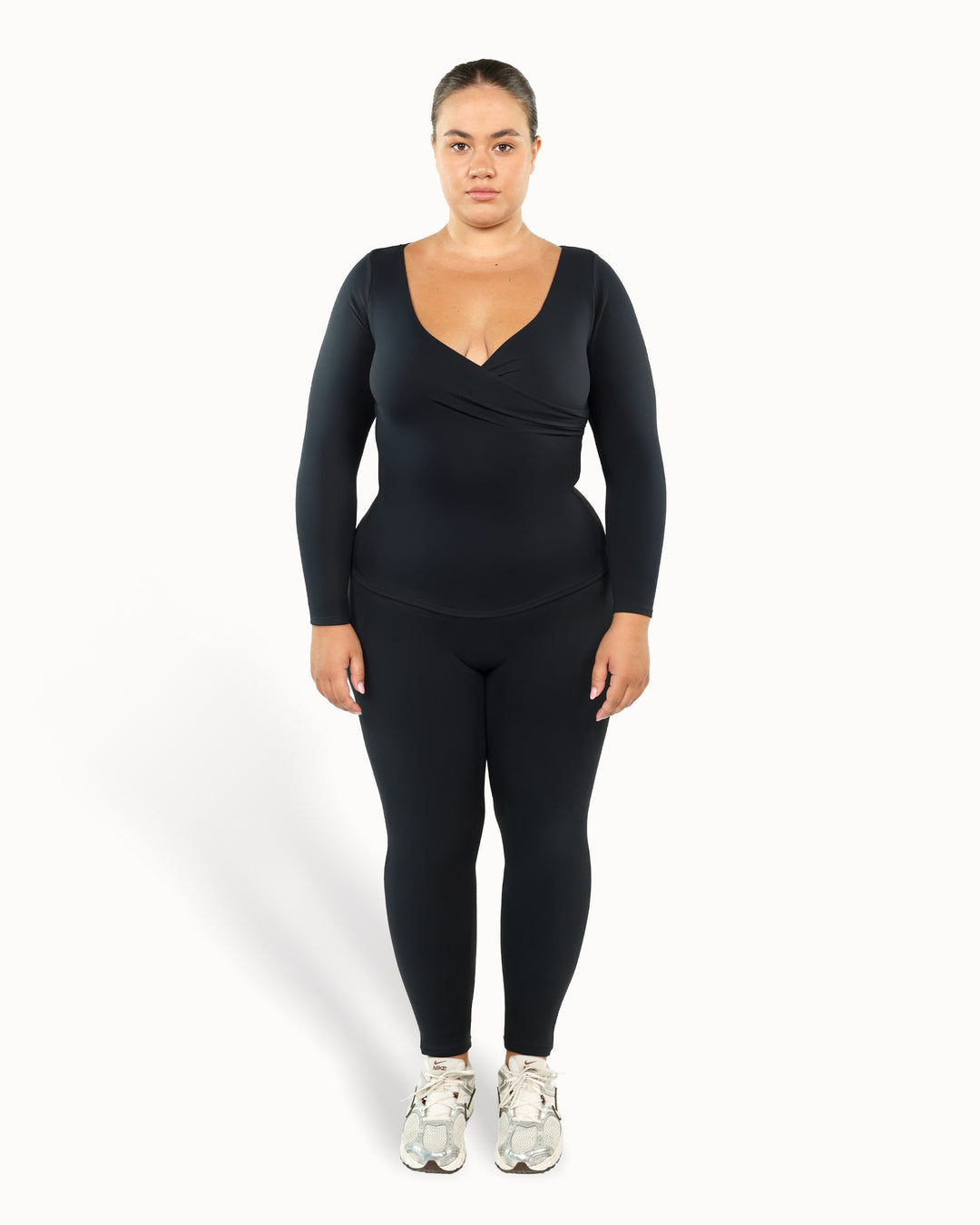 Heartwrap Top Warm Luxe™ | Truffle Black