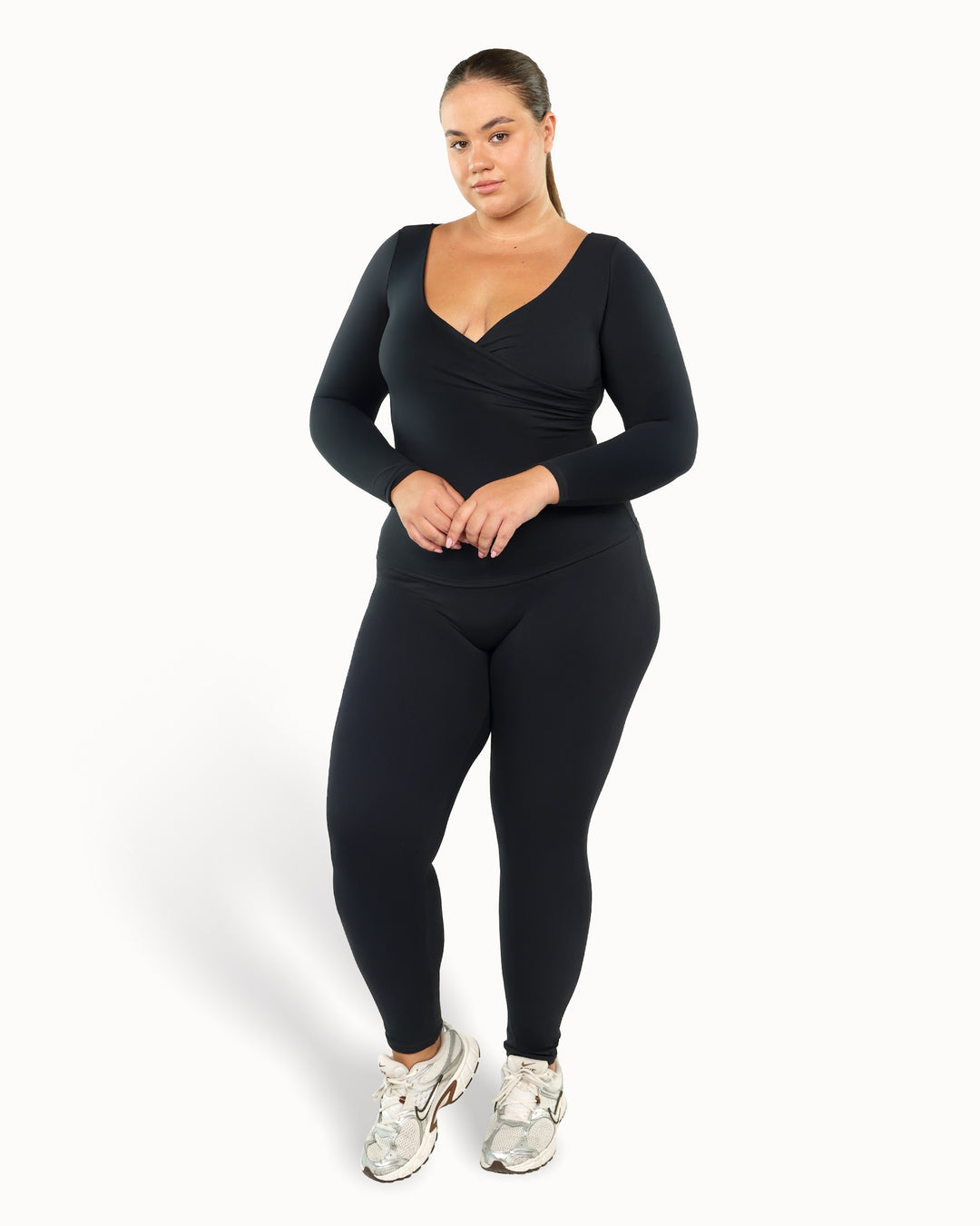 Heartwrap Top Warm Luxe™ | Truffle Black
