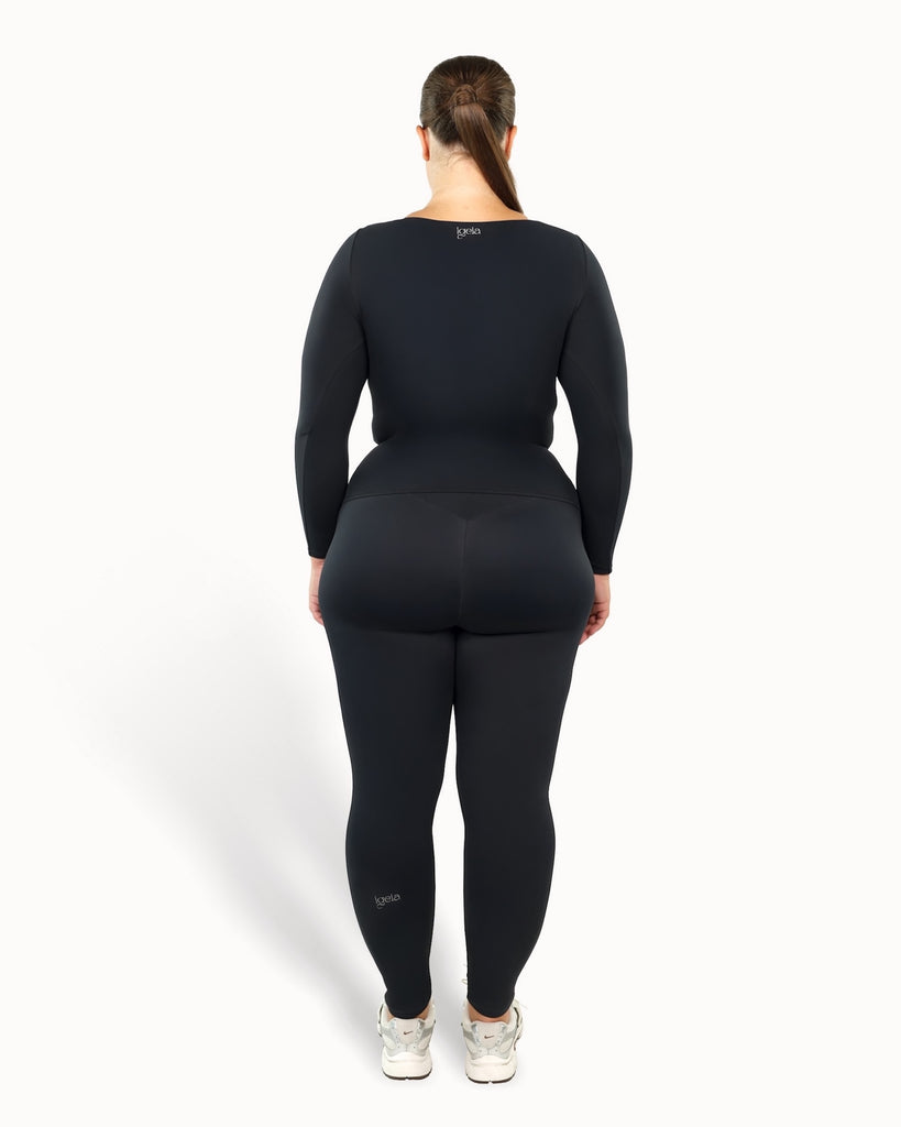 Heartwrap Top Warm Luxe™ | Truffle Black