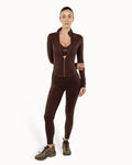 Long Sculpt Jacket Warm Luxe™ | Chocolate