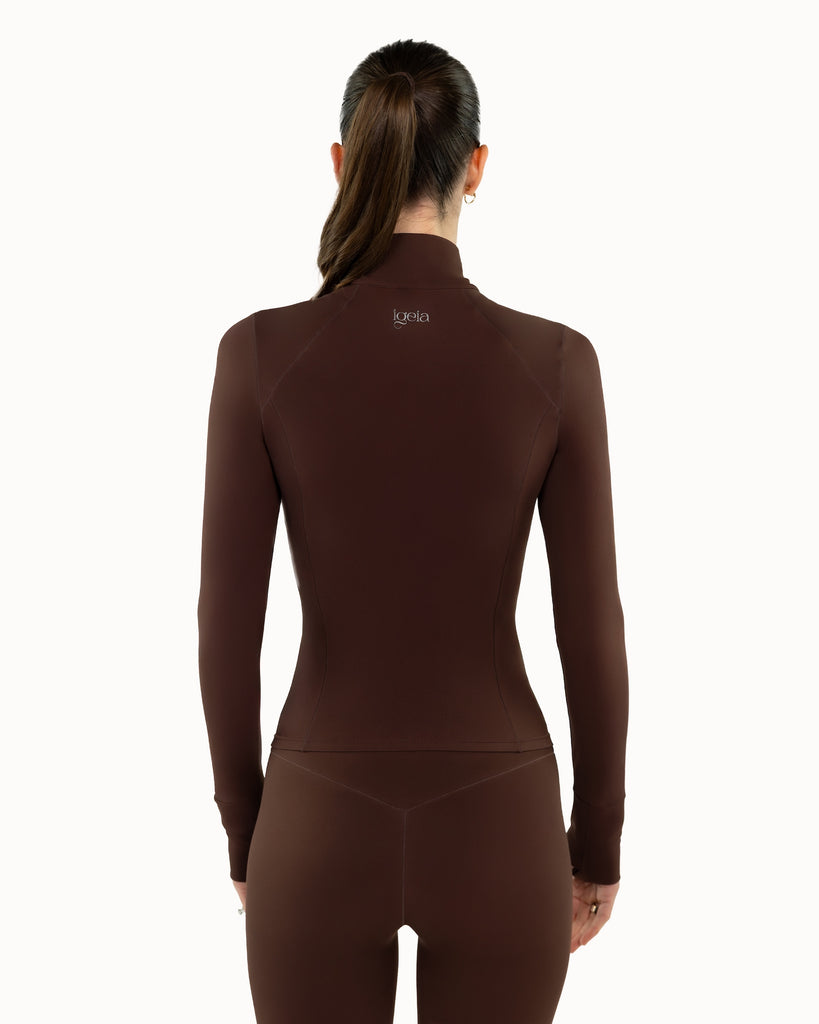 Long Sculpt Jacket Warm Luxe™ | Chocolate