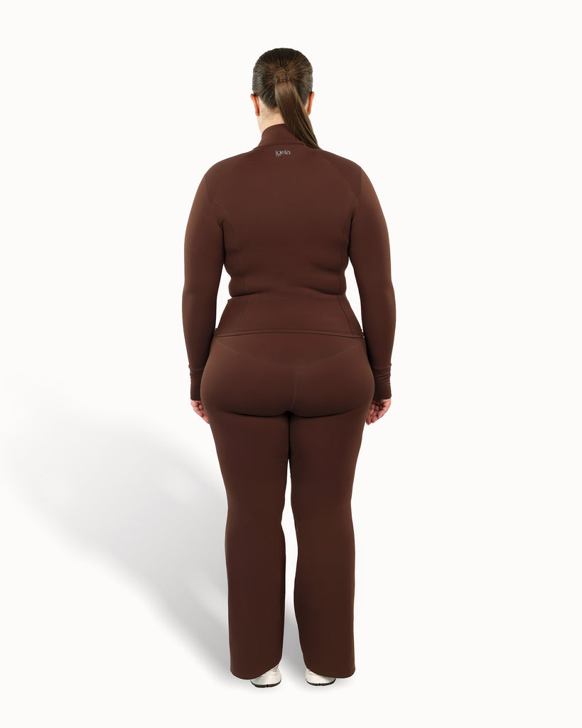 Long Sculpt Jacket Warm Luxe™ | Chocolate