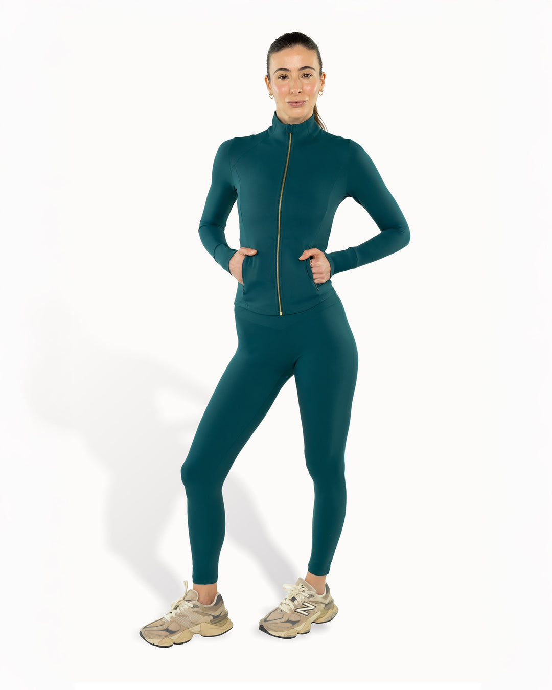 Long Sculpt Jacket Warm Luxe™ | Pine Needle