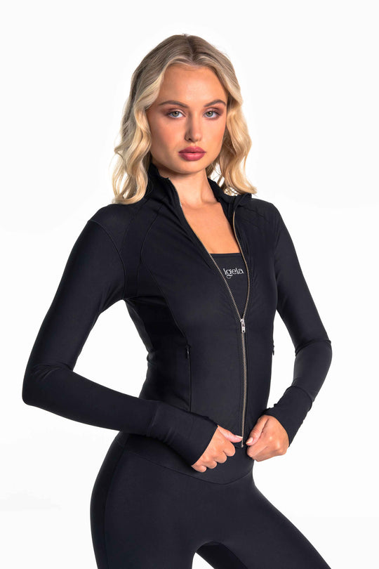 Sculpt Jacket Light Luxe™ | Caviar Black