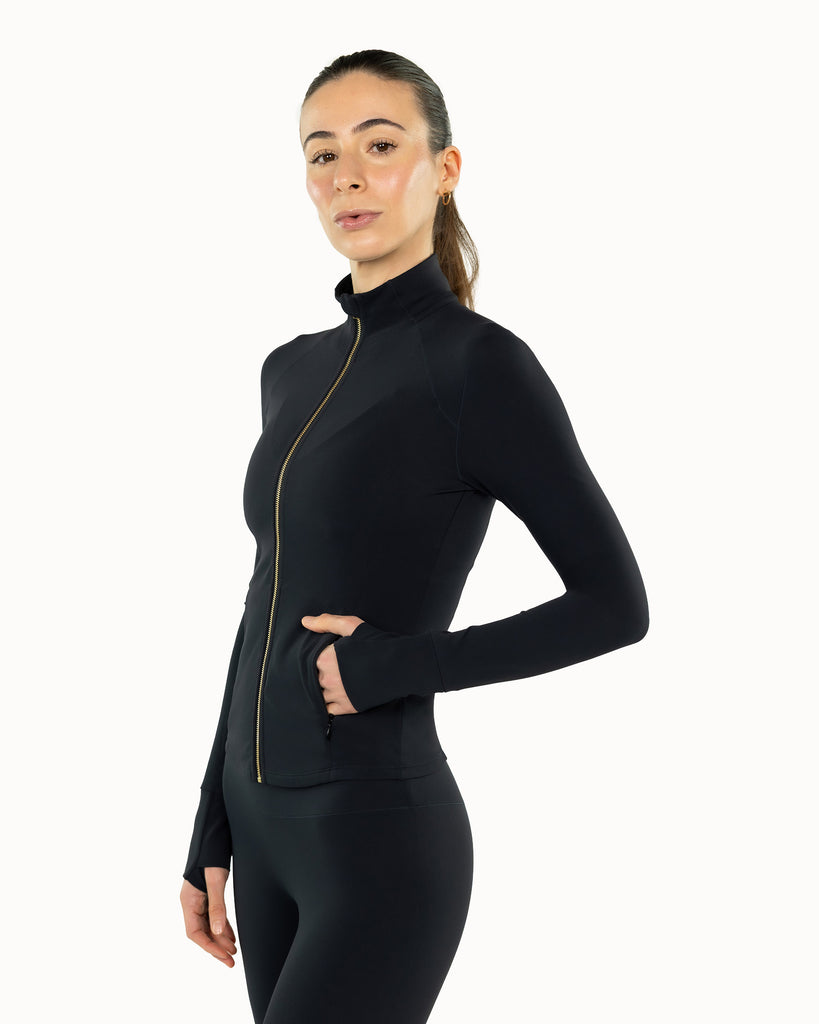 Long Sculpt Jacket Warm Luxe™ | Truffle Black