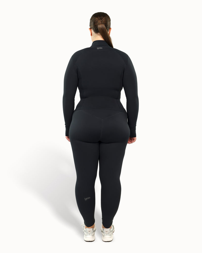 Long Sculpt Jacket Warm Luxe™ | Truffle Black