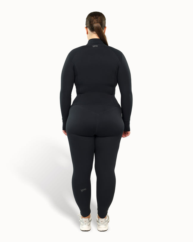 Long Sculpt Jacket Warm Luxe™ | Truffle Black