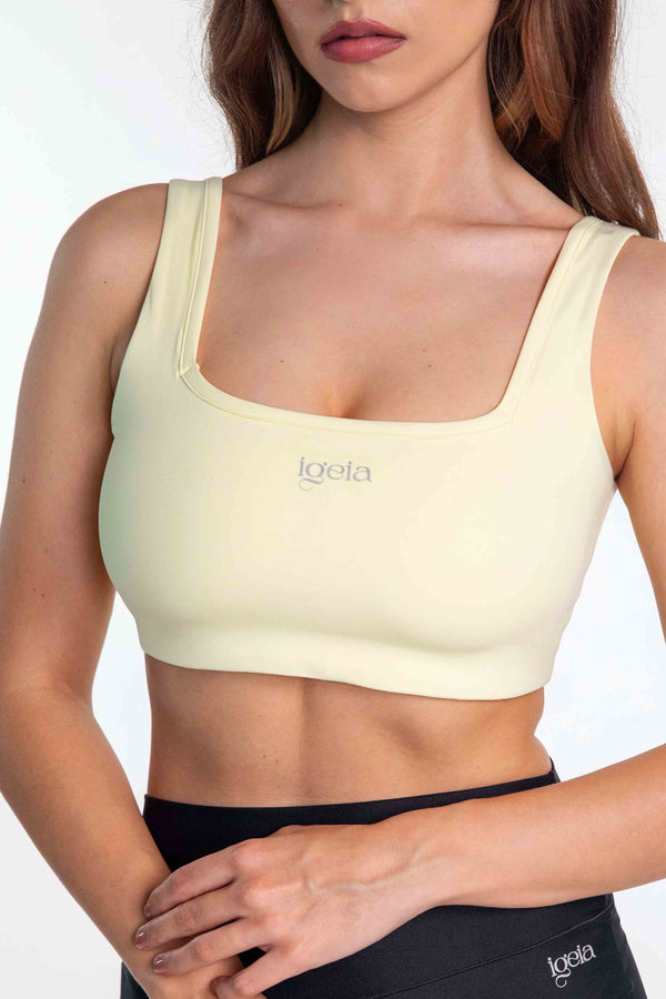 Square Neck Bra | Butter image 1