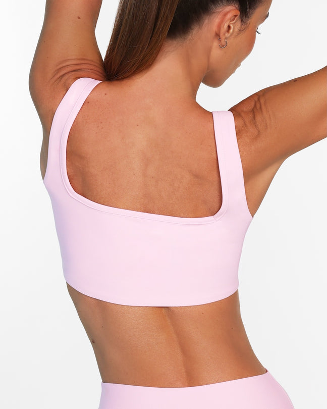 Square Neck Bra Light Luxe™ | Candy Pink