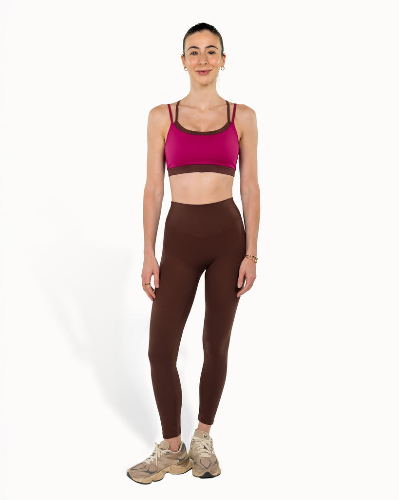 Support Bra | Chocolate + Cherry