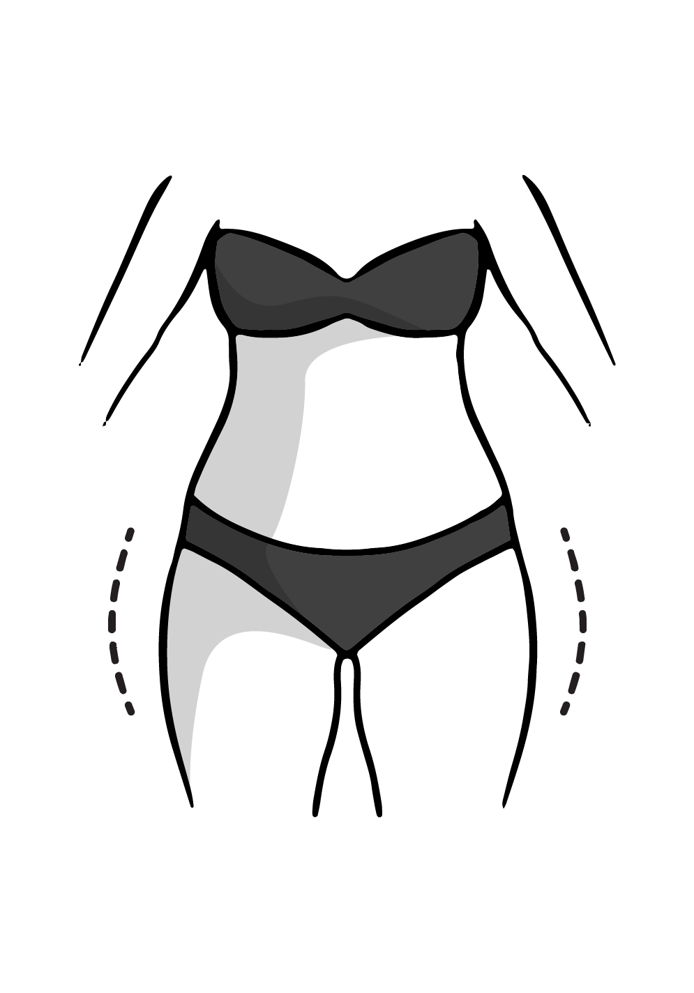 Curvy hips